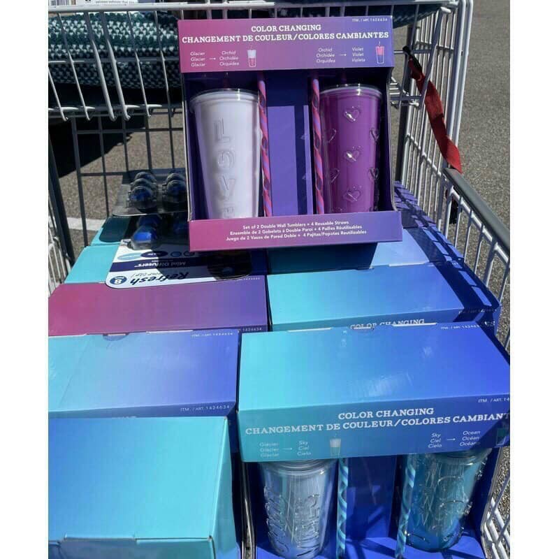 🥤Set ly giữ nhiệt đổi màu theo nhiệt độ nước