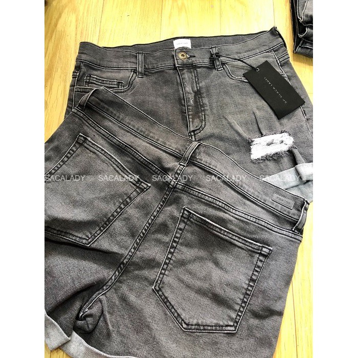 Quần Short Nữ SneakPeek Đen Rách - 2827 sÔ ĐO CHƯA TÍNH ĐÔ CO GIẢN THOẢI MÁI