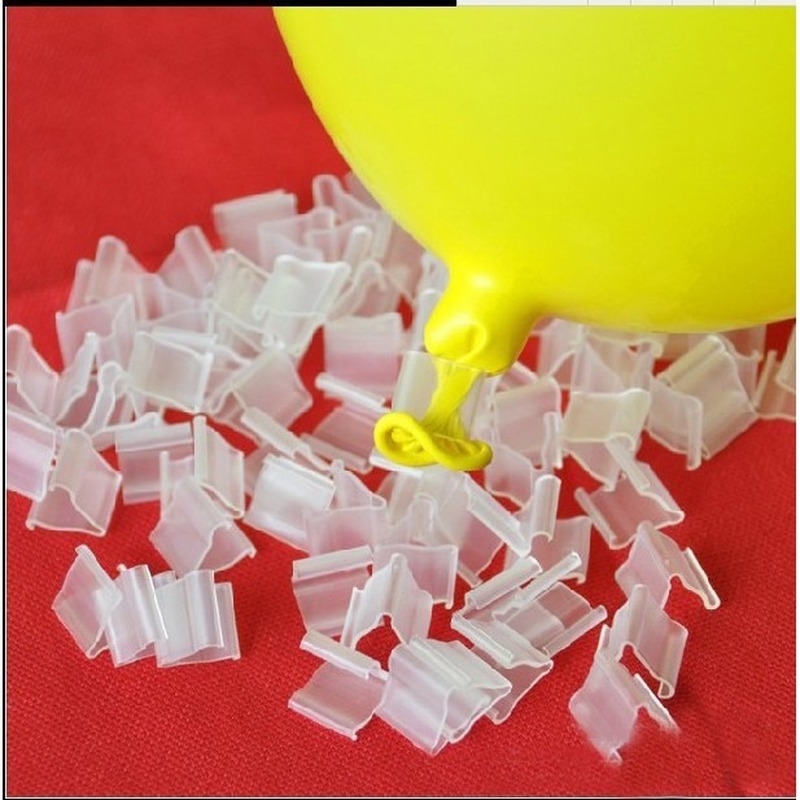 Set 100 Kẹp Bong Bóng Hình Chữ V Trang Trí Tiệc