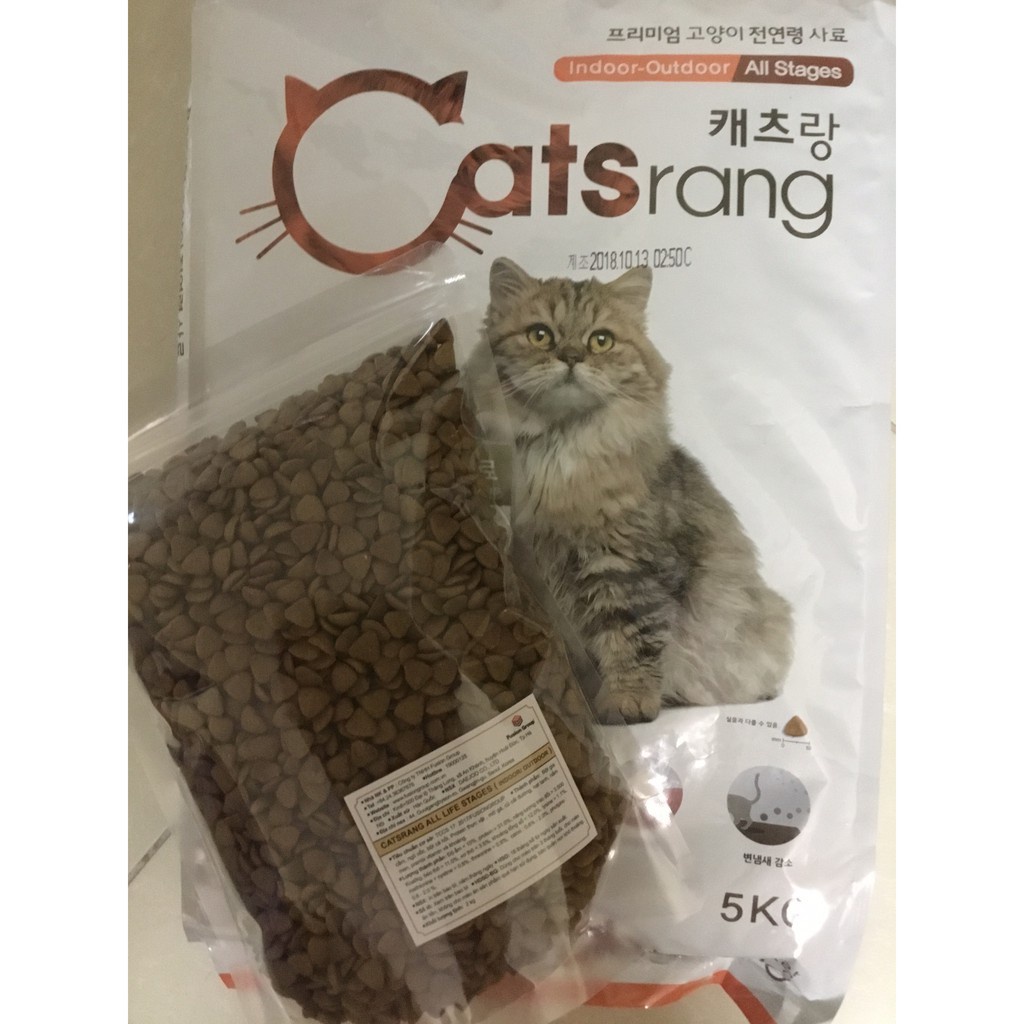 Thức ăn cho mèo Hạt Catsrang túi chiếc 1kg Hàn Quốc - giao hỏa tốc