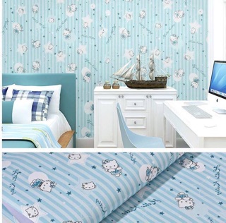 Giấy dán tường kitty 