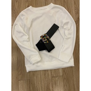 Áo Sweater Trơn Basic LISANNA Chất liệu nỉ bông ấm áp