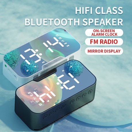 Loa bluetooth G10 Kết Hợp Đồng Hồ Báo Thức Âm ThanhChất Nhận Lời Nhắc Bằng Giọng Nói Bảo Hành 30 Ngày