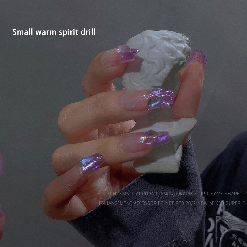 Set 50 / 100 Hạt Đá 3D Trong Suốt Đính Móng Nghệ Thuật
