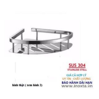 Combo 12 cái kệ góc nhà tắm inox 304