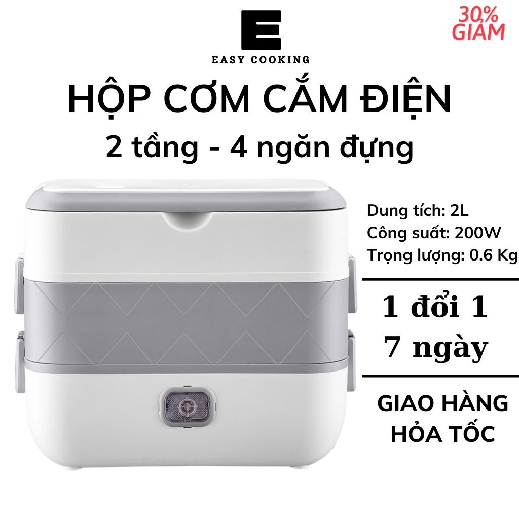 hộp cơm cắm điện giữ nhiệt văn phòng cặp lồng cà men cà mèn đựng cơm hâm nóng Easy Cooking