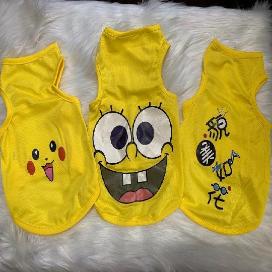 Áo cho chó mèo ba lỗ mùa hè - Quần áo thun mát cho chó con, lớn, mèo, thú cưng
