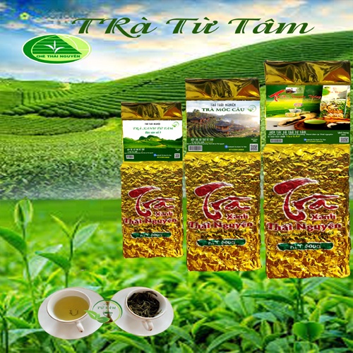 1kg=10goi 100g (Trà Xanh Từ Tâm,1kg Trà Móc Câu 1kg trà nõn tôm 1kg trà truyền thống 1kg trà Lai cao cấp