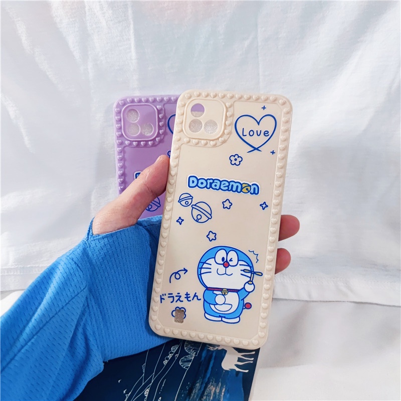 Ốp Điện Thoại Mềm In Hình Doraemon Dễ Thương Cho OPPO A54 A55 A31 2020 A16 A15 A15S A8