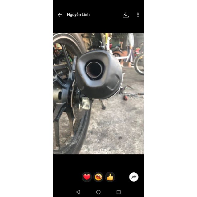 Pô xe máy redleo êm cho Exciter 150 winner fz raide