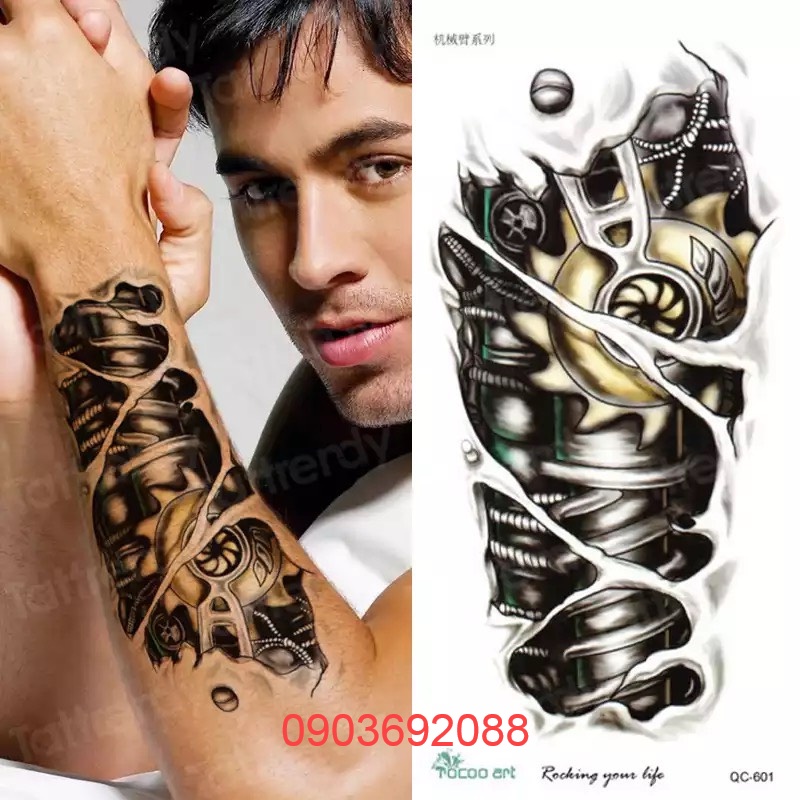 [HCM] Hình xăm dán - tattoo sticker lớn cá tính 15 x 21cm