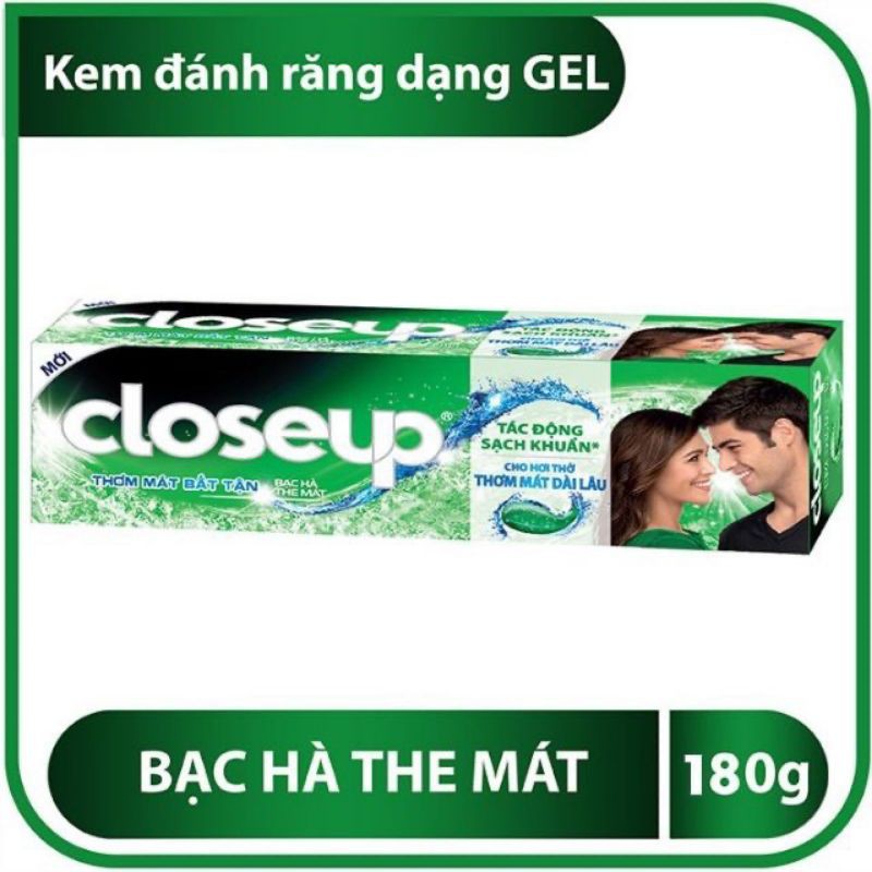 kem đánh răng closeup lộc đề/ bạc hà 180g