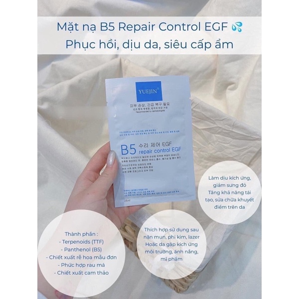 Mặt Nạ B5 Yuejin REPAIR CONTROL EGF Cấp Ẩm Hồi Phục Da