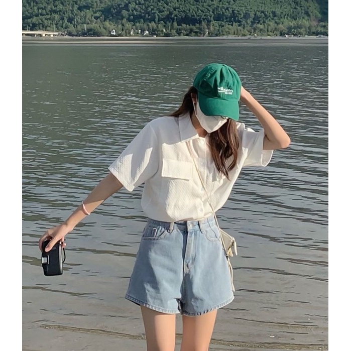 Áo sơ mi xốp Hàn CLOUD SHIRT mềm mịn đi học, đi làm, đi chơi