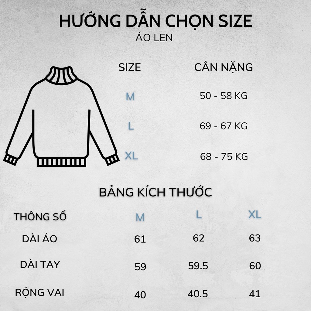 Áo len nam cổ lọ COLO cao cấp phong cách hàn quốc chất liệu len Tici mềm mại thương hiệu JBAGY - JL0102