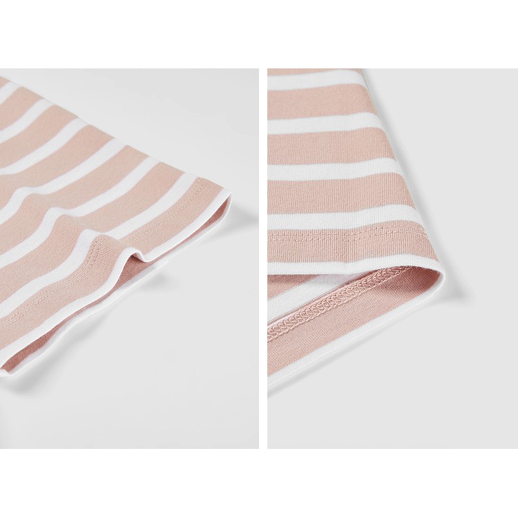 HLA - Áo Thun Nam Kẻ Sọc Trắng Striped Round Neck Short Sleeve T-shirt