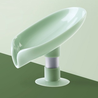 [Coco]Sponge Holder Sponge Draining Rack Leaf Shape Plastic Tray Draining Dish Kitchen Bathroom Supplies