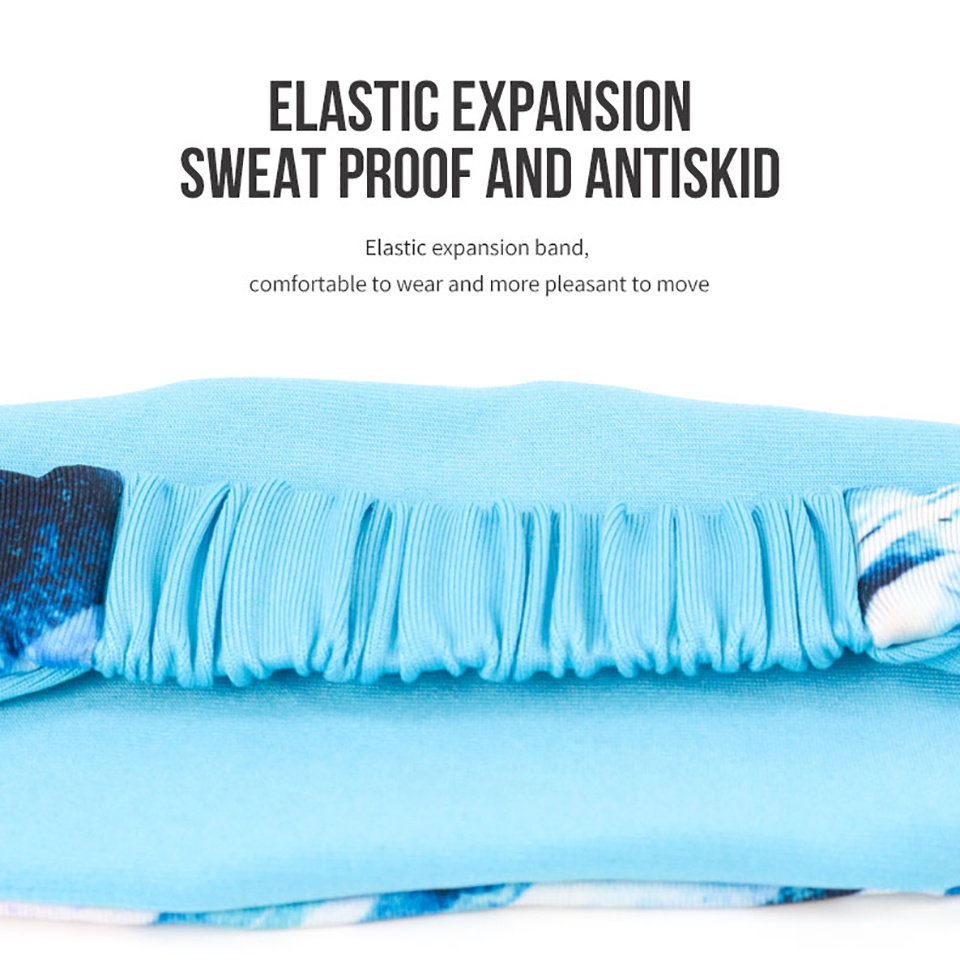 Băng đô DAYSELECT bản rộng co giãn phong cách boho dùng khi tập yoga/chạy bộ cho nữ