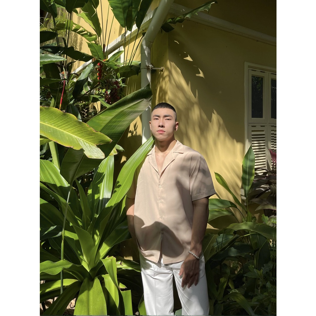 ÁO SƠ MI PIJAMA BEIGE KEM