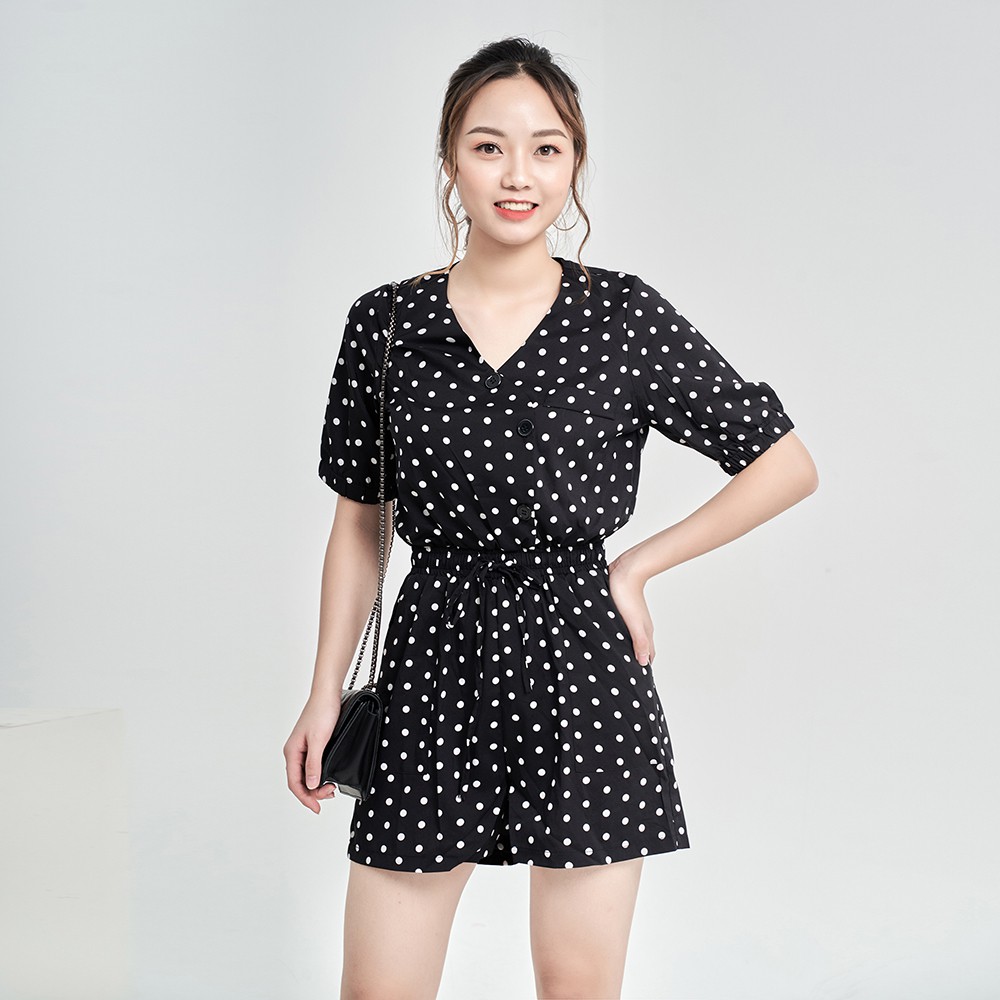 Bộ Jumpsuit chấm bi nhiều màu