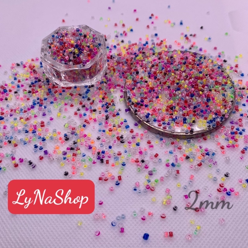 15gr hạt cườm xâu vòng thuỷ tinh