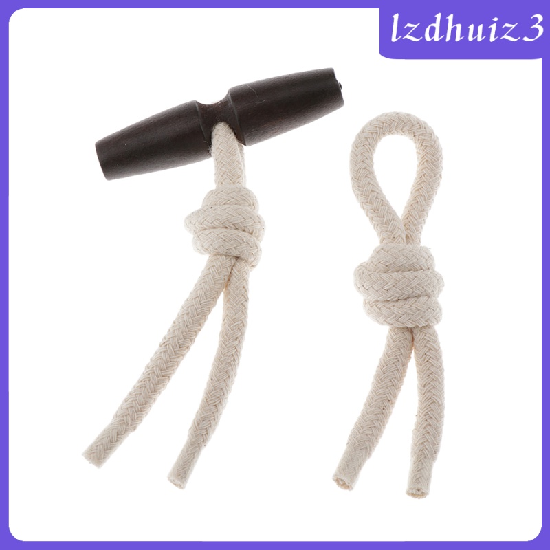 Set 4 Nút Gỗ Đá Quý Sang Trọng Kèm Dây May Áo Khoác