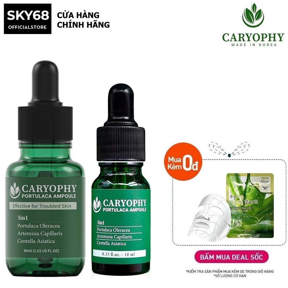 Tinh chất giảm mụn Caryophy Portulaca Ampoule 10ml