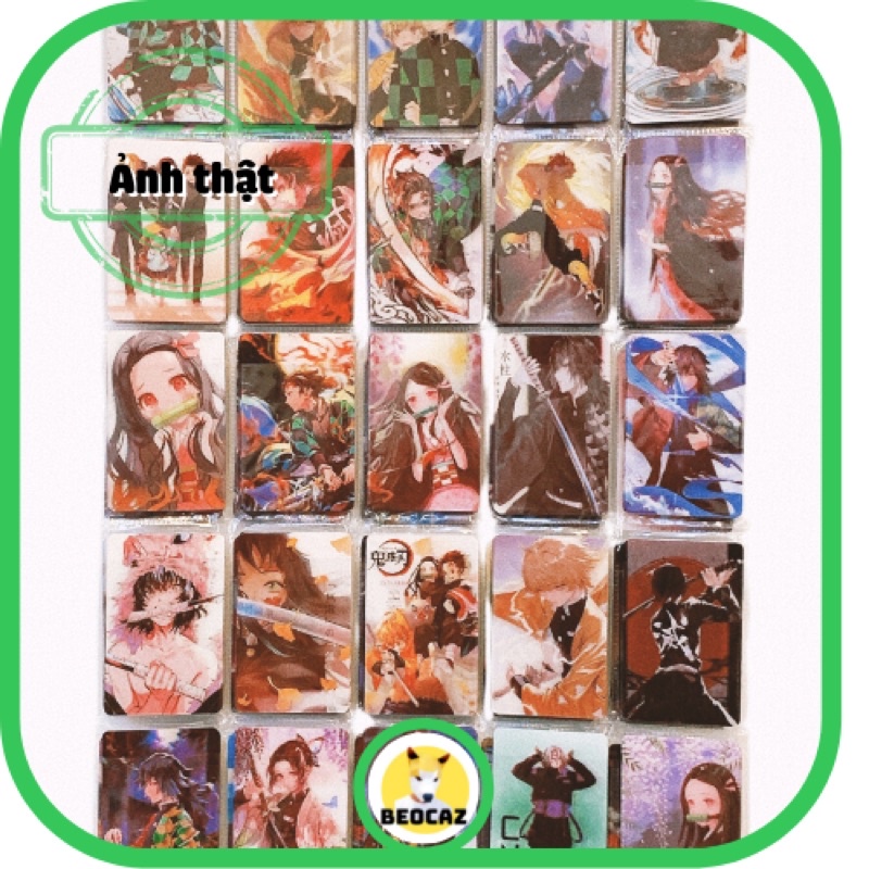 Thẻ bài JJK Demon Slayer Thanh Gươm Diệt Quỷ Jujutsu Kaisen quà tặng trang trí - Đồ chơi Beocaz