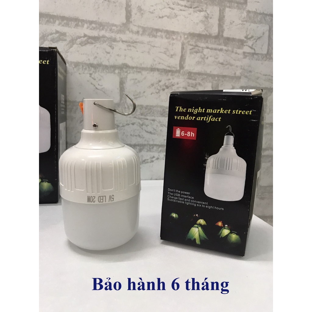 Bóng đèn tích điện loại công suất thực, đèn bảo hành cam kết 6 tháng, chất lượng tốt