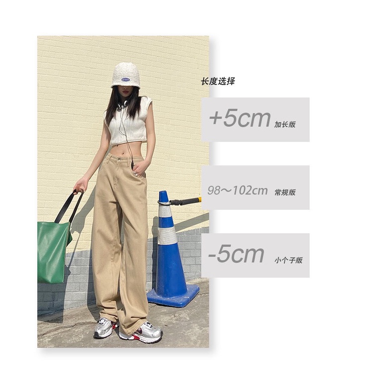 QUẦN KAKI ỐNG SUÔNG NỮ LƯNG CAO LAI CUỐN MÀU KEM CHẤT VẢI MỀM MỊN MÁT HOT HIT HADI SIÊU ĐỈNH