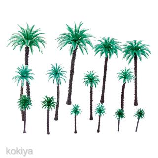 14x Coconut Palm Trees Model for Park Garden Landscape Building Toys 1/50