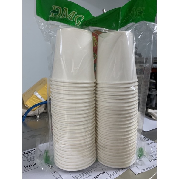 Ly giấy,cốc giấy dùng 1 lần bịch 50c(200-260ml) 7oz-9oz