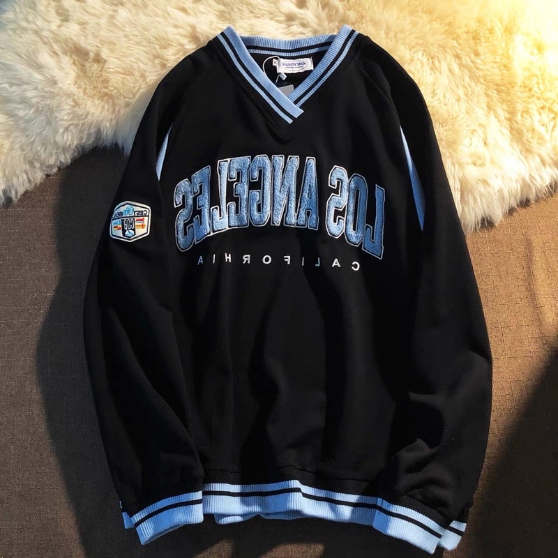 Sweater bóng chày nam nữ Los Angeles