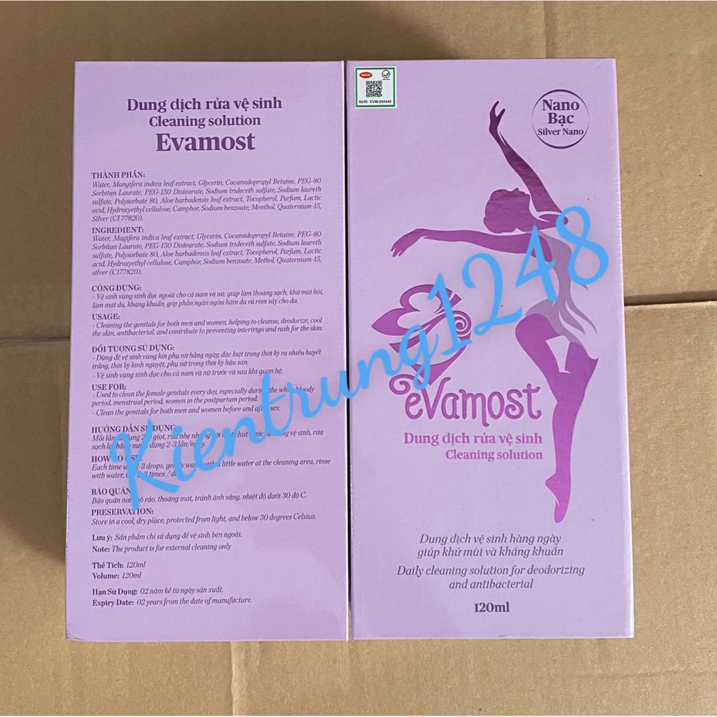 (Nguyên tem) Dung dịch vệ sinh EVAMOST (Chính hãng 100%)