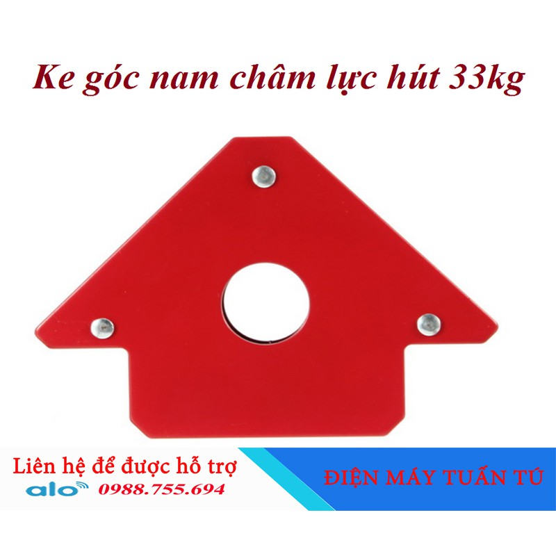 Bộ 4 ke góc nam châm 75LBS lực hút 33KG - ke góc thợ hàn, góc vuông