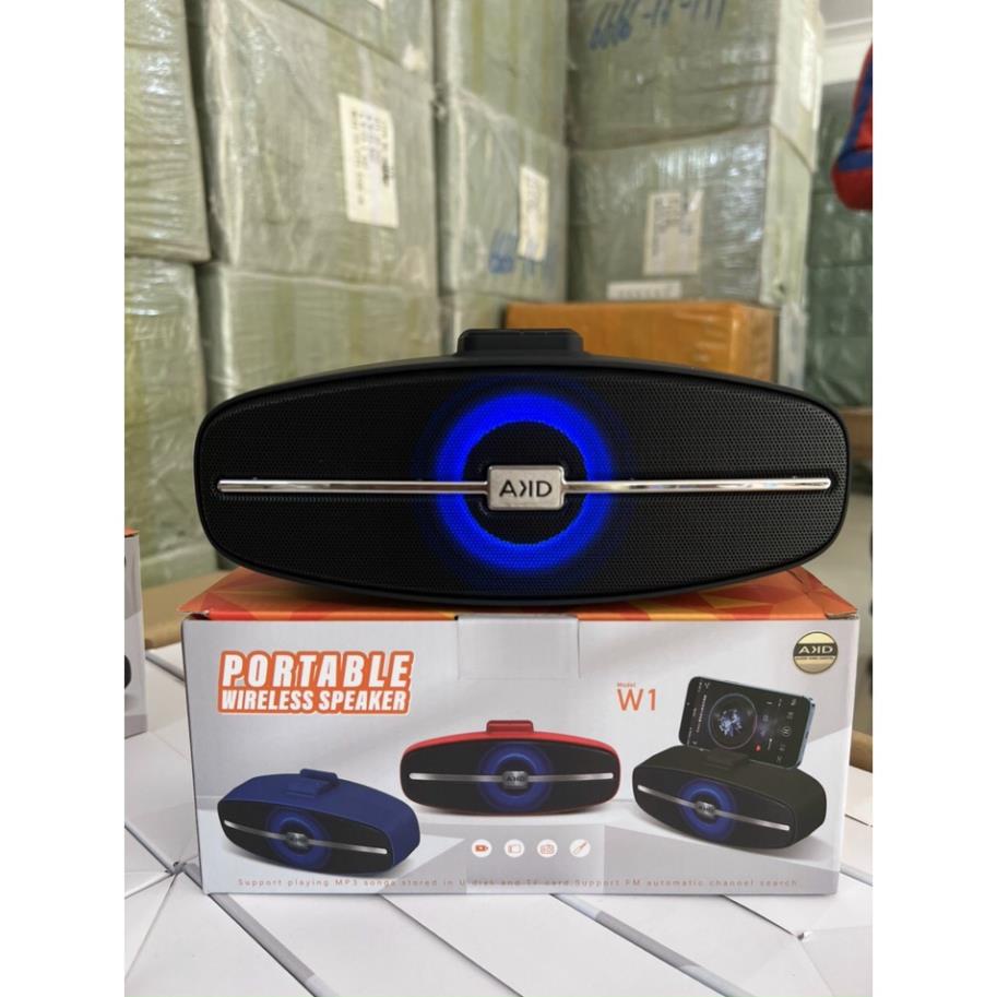 Loa bluetooth W1 W3 mới nhất 2 loa đèn leb công suất lớn không dây âm thanh siêu hay bass mạnh bh 1 đổi 1 hđ