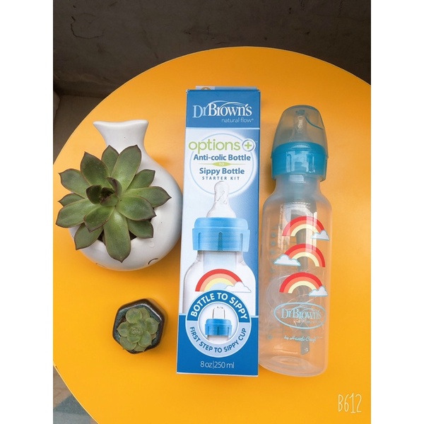 Bình sữa Dr Brown's 250ml hoạ tiết