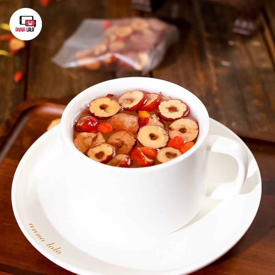 [SẴN] Trà táo đỏ long nhãn Kỉ Tử dưỡng nhan, trà khô thảo mộc , thanh lọc cơ thể 120g