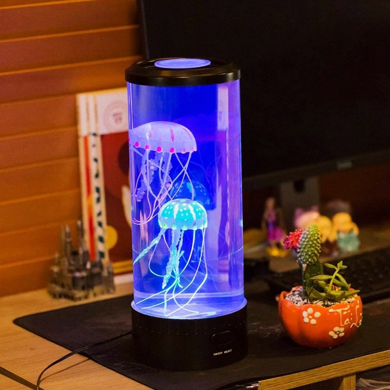Đèn LED Bst Tạo Hiệu Ứng Ánh Sáng Thay Đổi Màu Sắc Hình Con Sứa Dành Cho Bể Cá