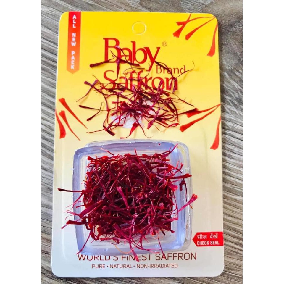 Nhuỵ Hoa Nghệ Tây BABY SAFFRON - Deluxe Mogra số 1 Ấn Độ loại hộp 1gr CHÍNH HÃNG | BigBuy360 - bigbuy360.vn