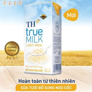 thùng sữa TH Truemilk Light Meal (Ngũ Cốc) 180ml