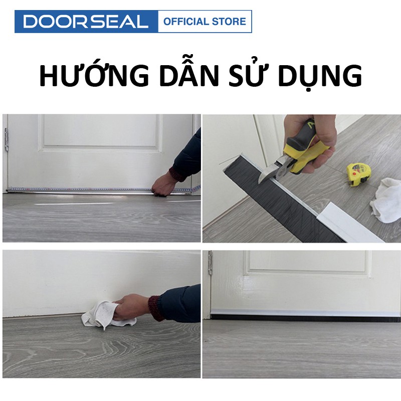 Thanh Dán Chân Cửa Đế Lông - Chống Bụi, Chống Côn Trùng - Doorseal (Vietnam)