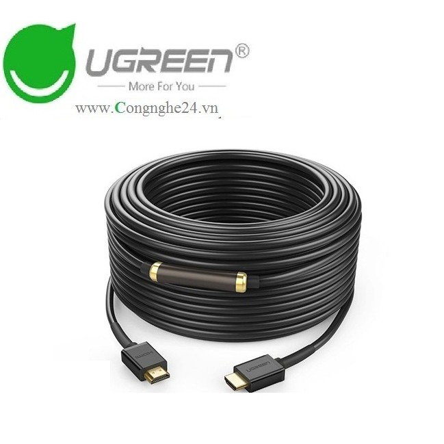 Cáp HDMI 100M Ugreen 50410 chính hãng hỗ trợ Ethernet + 4k 2k