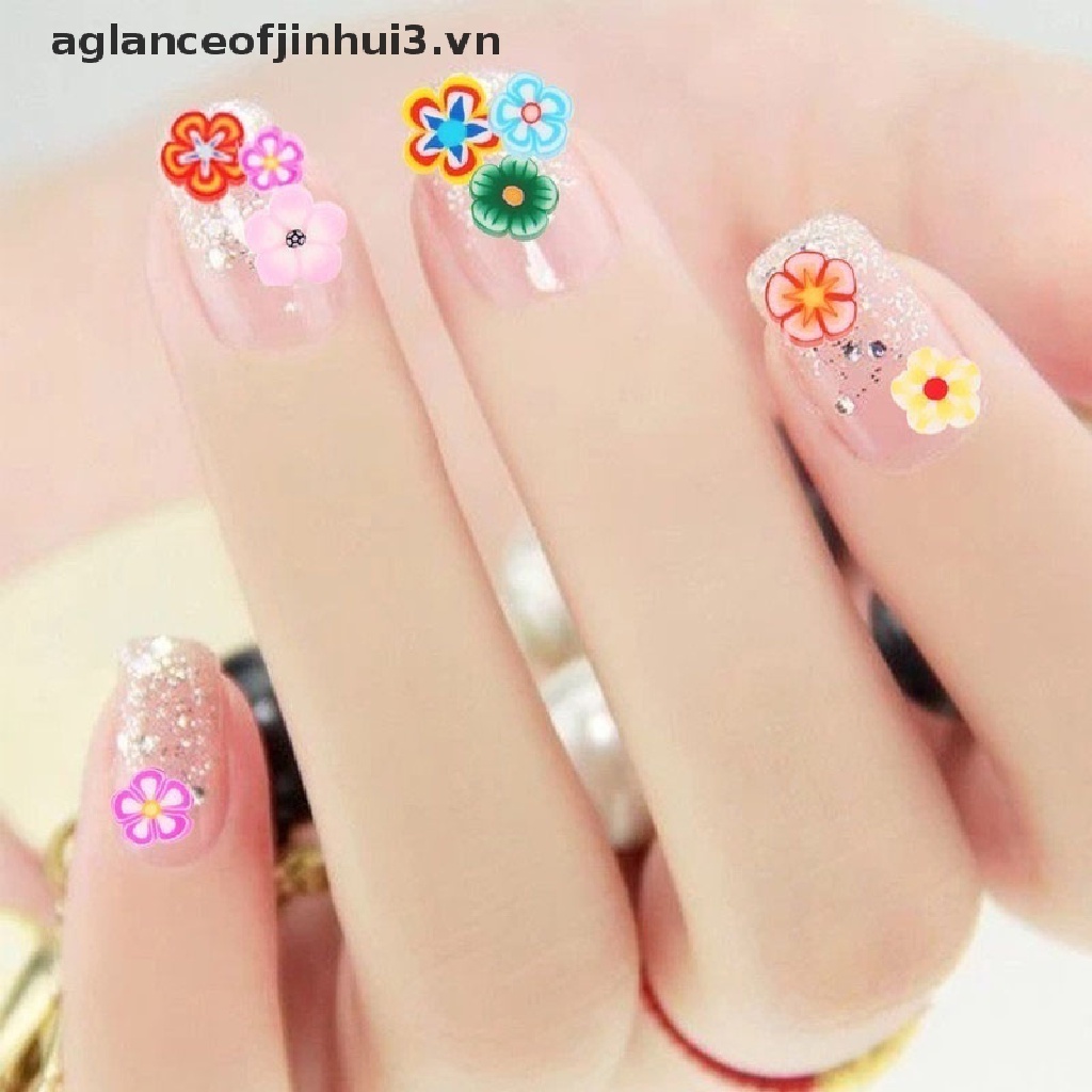 Bộ 1000 Miếng Dán Trang Trí Móng Tay 3D Hình Động Vật Trái Cây Xinh Xắn