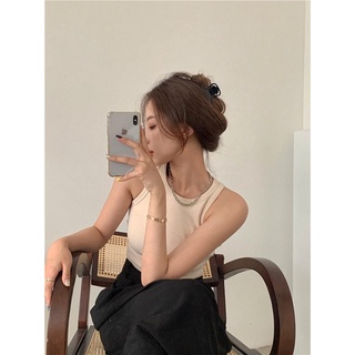 Áo croptop ba lỗ cổ tròn