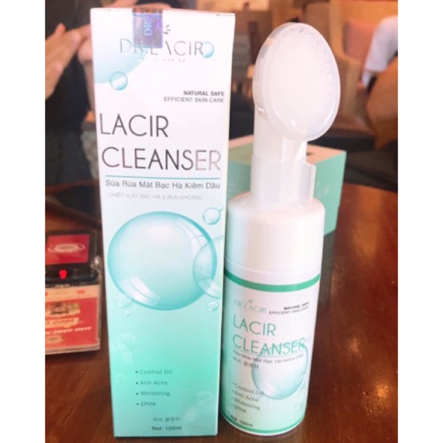 [tặng 1 nạ thủy tinh] Sữa Rửa Mặt Bạc Hà Kiềm Dầu Hơn 8h Dr.Lacir