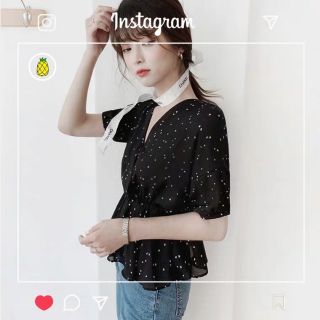 áo Voan trắng cổ V chun eo