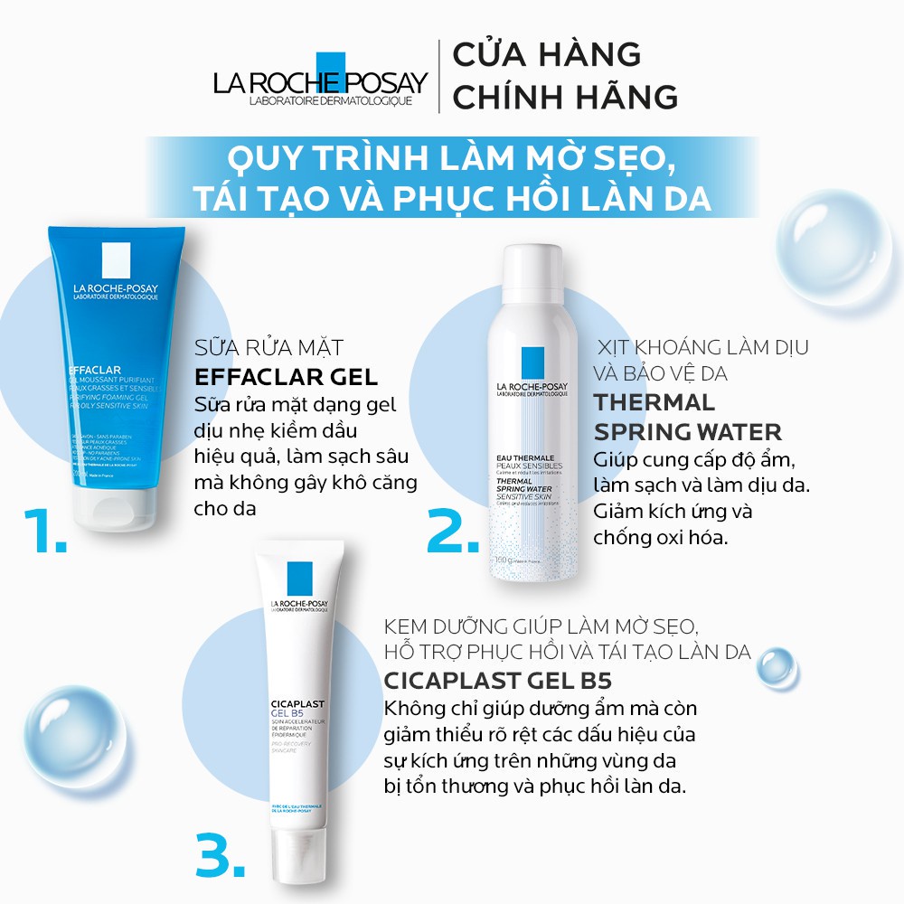 Kem dưỡng dạng gel giúp làm mờ sẹo, hỗ trợ phục hồi &amp; tái tạo da La Roche-Posay Cicaplast Gel B5 40ml