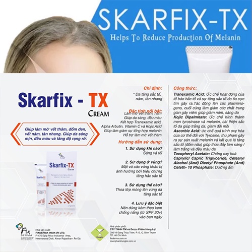 Fixderma Skarfix TX Kem mờ thâm nám tàn nhang dưỡng da
