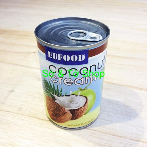 Nước cốt dừa Coconut cream EUFood Thái Lan 400ml